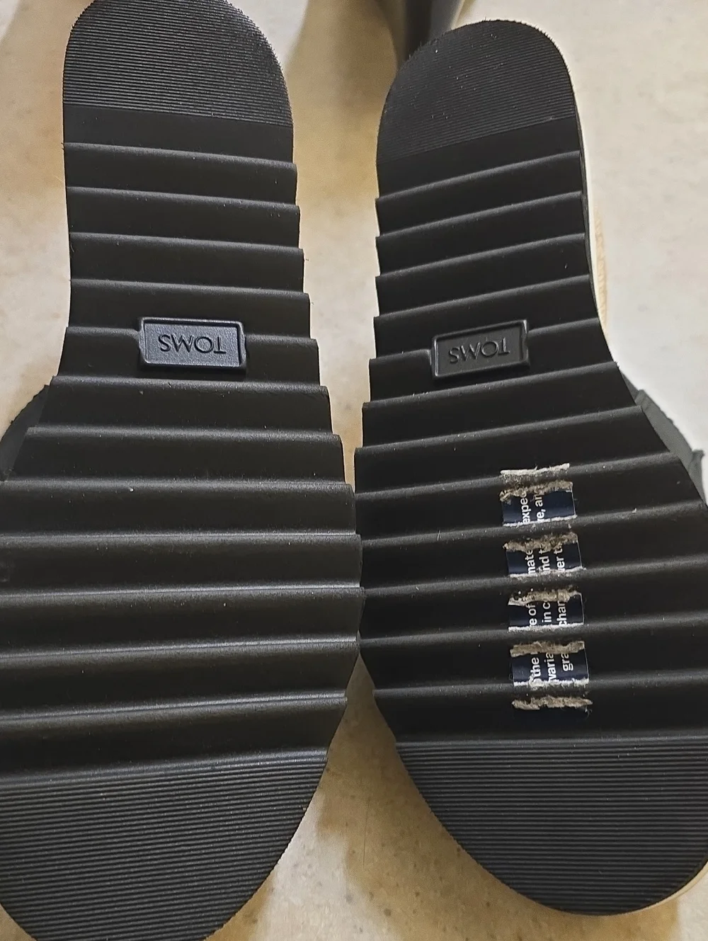 Toms BLACK Diana Mule Wedge Sandal Never Worn. No Box. - Picture 3 of 7
